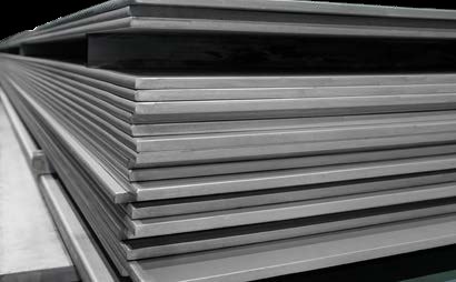 Stacked 304 HRAP stainless steel plates supplied for the project