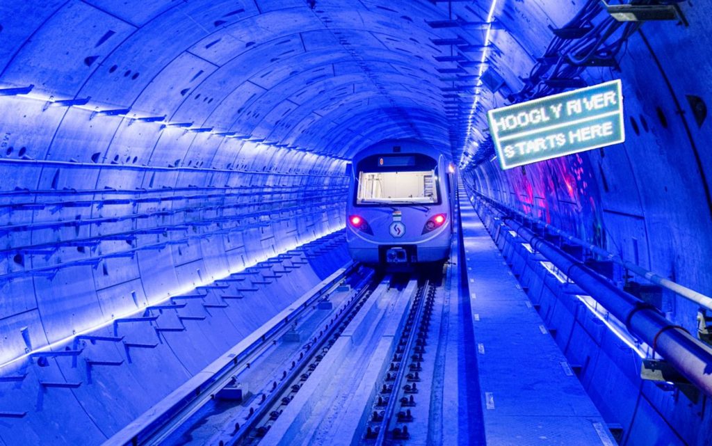 Stainless steel supplied by Jindal Stainless for India's 1st underwater metro line
