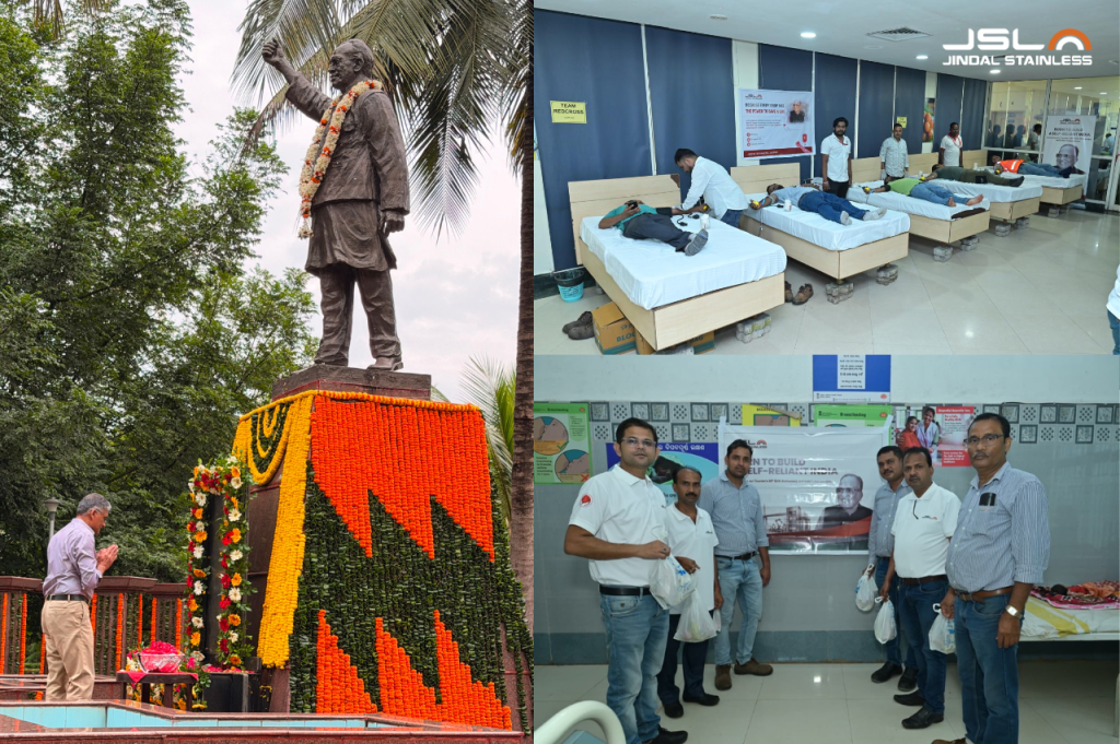Jindal Stainless’ Jajpur unit organises blood donation, community outreach and welfare initiatives on Founder Late Shri O P Jindal’s birth anniversary